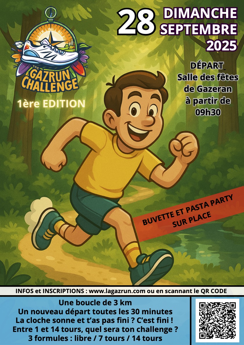 Affiche gaz'run challenge a3