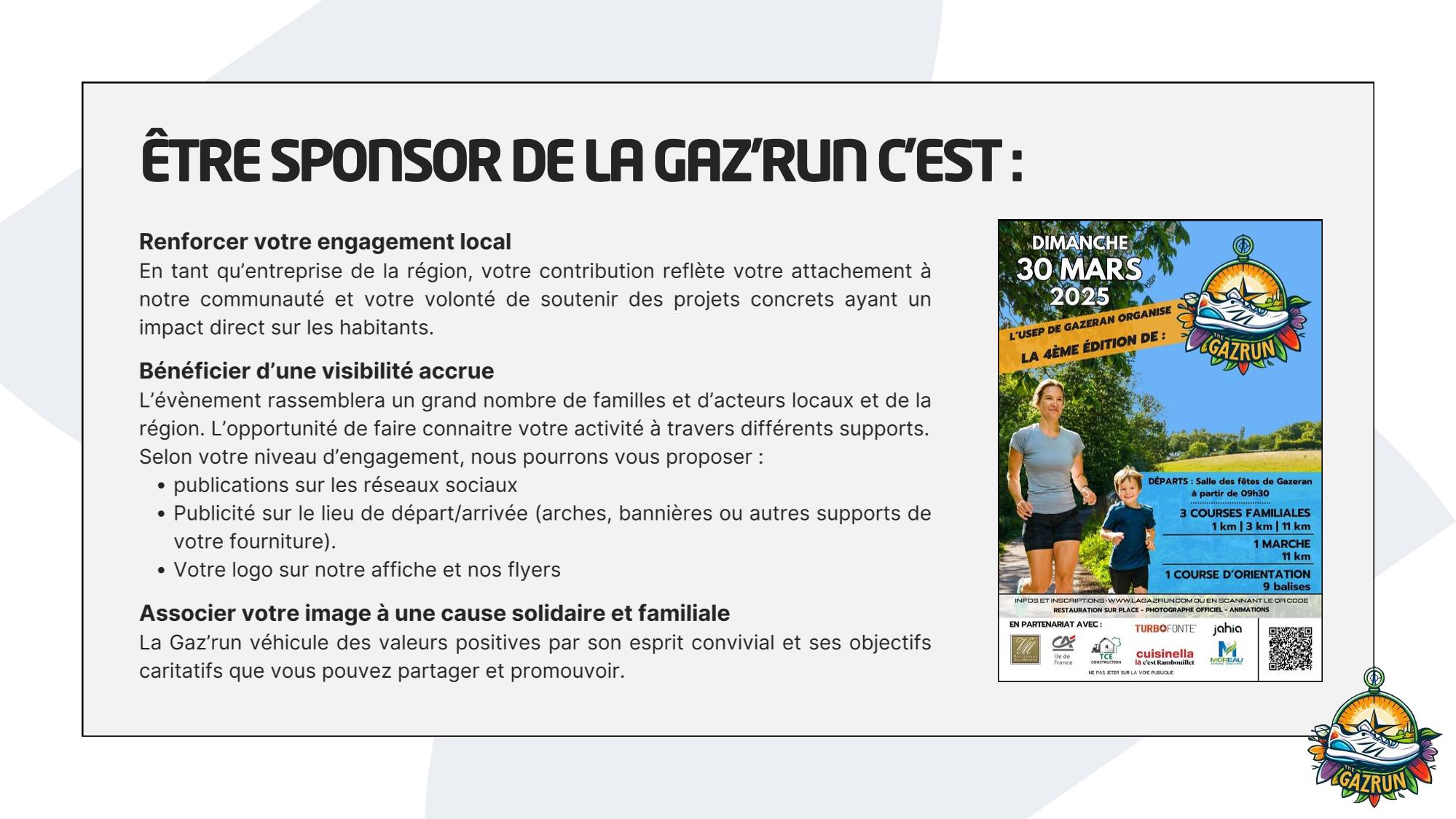 Dossier partenaires Gaz'Run 2026
